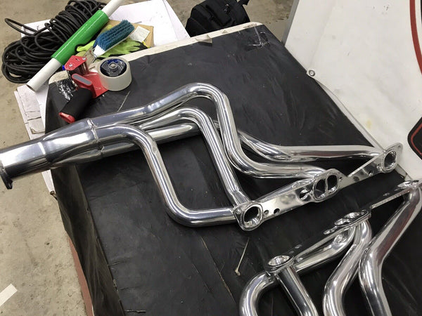 Summit Racing Ceramic Headers Pontiac, 326-455, D-Port 1-5/8 Tubes G9120