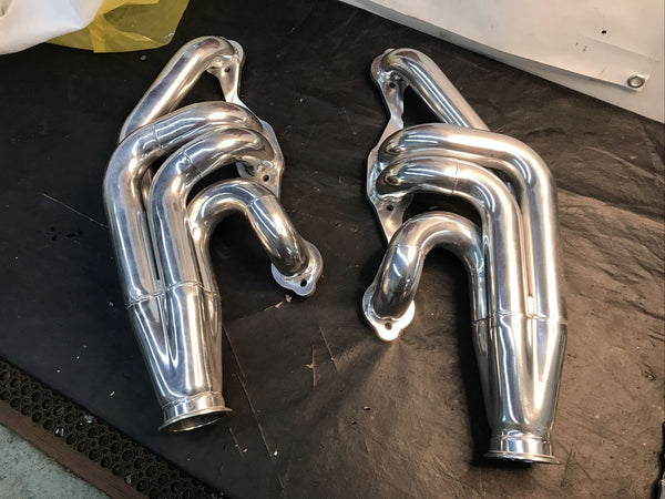 Flowtech 31574FLT Flowtech Small Block Chevy Turbo Headers- Ceramic Coated