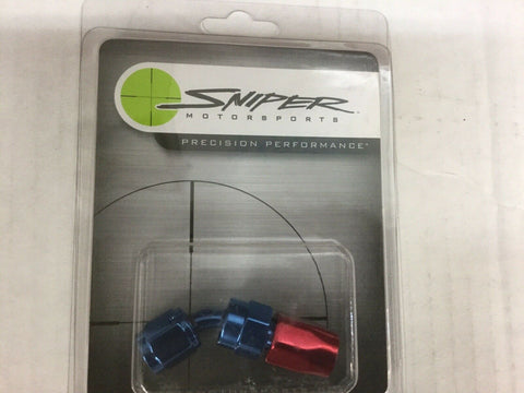 NOS Sniper Motorsports 10201041 -4 45 Degree Swivel Hose End