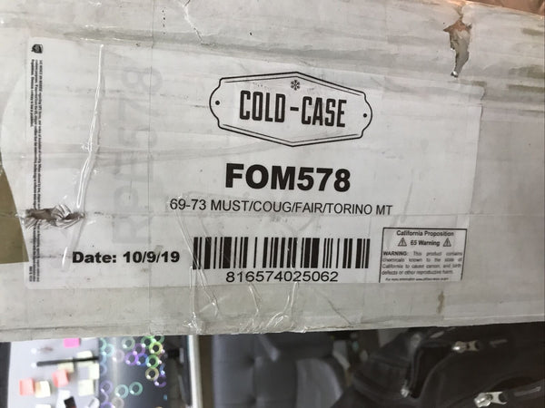 Cold Case FOM578 Aluminum Radiator Ford Mustang Cougar Fair/Torino MT 1969-1973