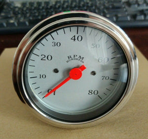 VEETHREE 37253 Tachometer 3 3/8" Silver Electrical (GAUGE ONLY)