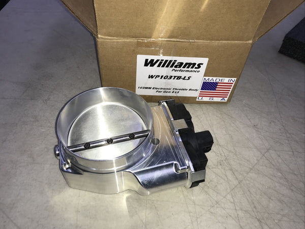 NICK WILLIAMS 103 DBW LS THROTTLE BODY NATURAL FINISH – WP103TB-LS For Gen 4 LS