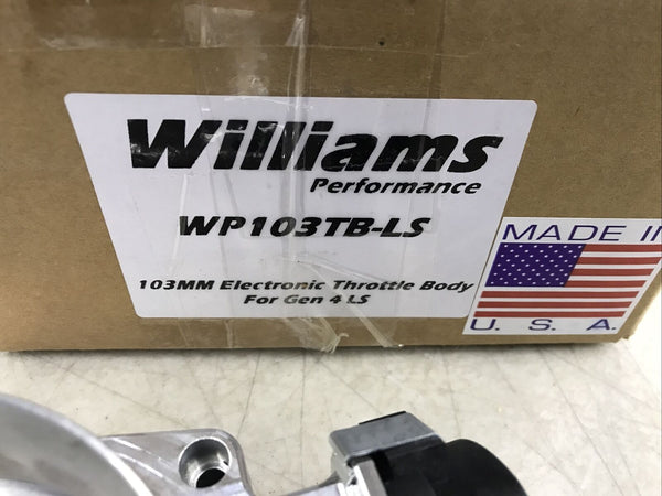 NICK WILLIAMS 103 DBW LS THROTTLE BODY NATURAL FINISH – WP103TB-LS For Gen 4 LS