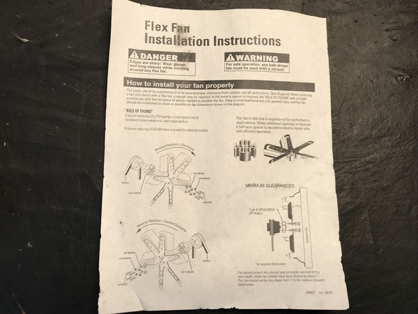 Flex-A-Lite 951700 Flex Fan 17 inch Reverse Rotation (Serpentine)