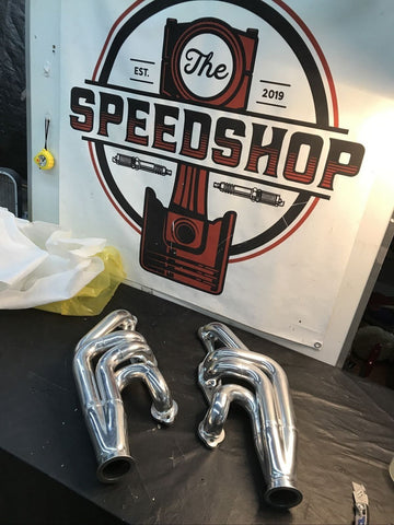 Flowtech 31574FLT Flowtech Small Block Chevy Turbo Headers- Ceramic Coated
