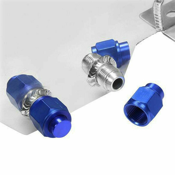 Fuel Cell Gas Tank Aluminum Polished with Level Sender (10 Gallon, Silver)