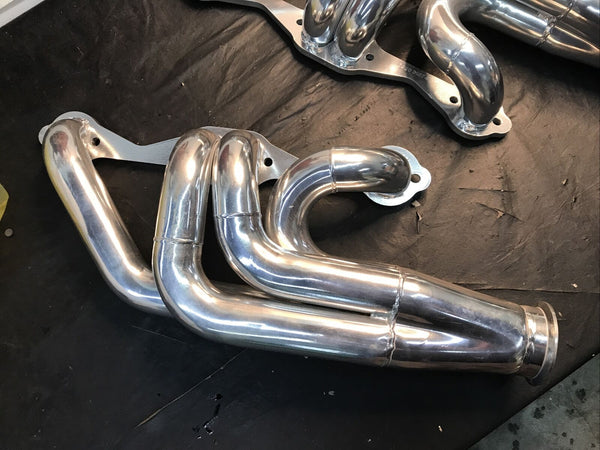 Flowtech 31574FLT Flowtech Small Block Chevy Turbo Headers- Ceramic Coated