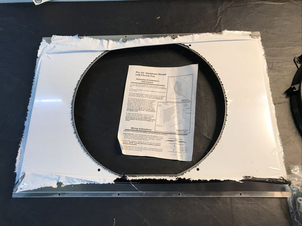 Flex-A-Lite 53628 Shroud 28" x 19 " x 4 " with 16" Electric Fan