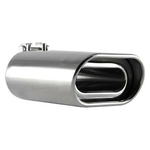 Pilot PM-1020AZ Stainless Steel Oval Angle Cut Clamp-on Exhaust Tip