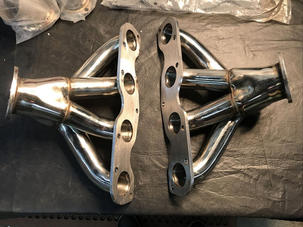 FLOWTECH 13700-7FLT TIGHT FIT BLOCK HUGGER HEADERS - POLISHED Dodge HEMI 331/354/392