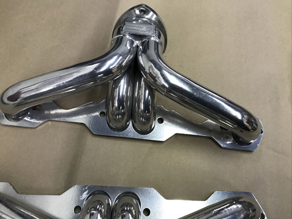 Sanderson CC1DP-SEC Headers Blockhugger Steel For Chevrolet Street Rod 1927-1949
