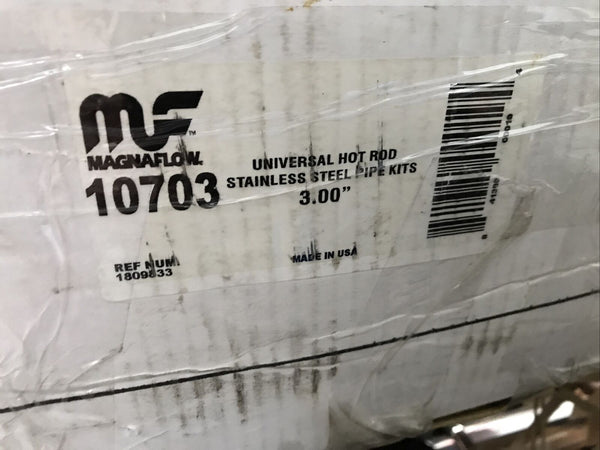Magnaflow 10703 - Hot Rod Builder Stainless Exhaust System 3" Universal Pipes