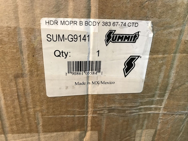 Sum-G9141 - Ceramic Coated Headers 1967-74 Mopar B Body 383-440