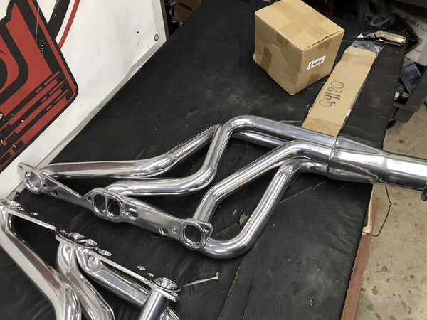 Summit Racing Ceramic Headers Pontiac, 326-455, D-Port 1-5/8 Tubes G9120