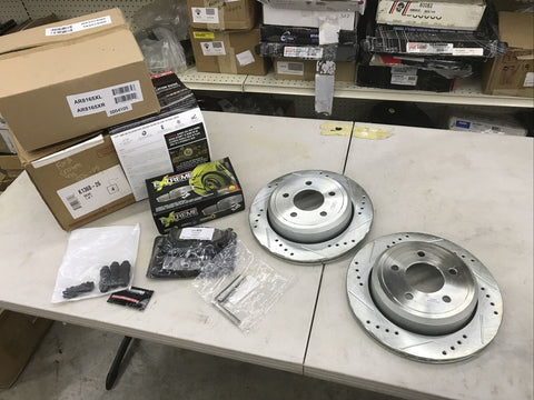 K1368-26 Powerstop Brake Disc and Pad Kits 2-Wheel Set Rear for 03-11 Grand Marquis