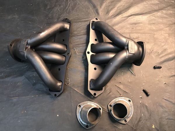 Sanderson Oldsmobile 455 V8 1-7/8" Satin Black Ceramic Exhaust Headers O455-SEC