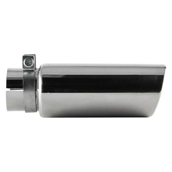 Pilot PM-1020AZ Stainless Steel Oval Angle Cut Clamp-on Exhaust Tip