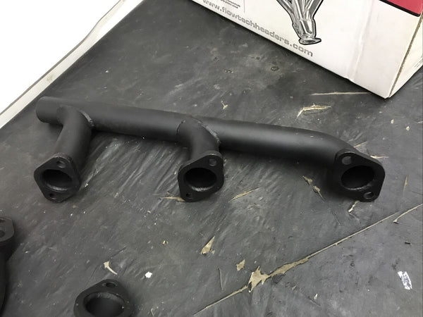 Flowtech 12701FLT Block Hugger Header Ford Flathead Rear Exit