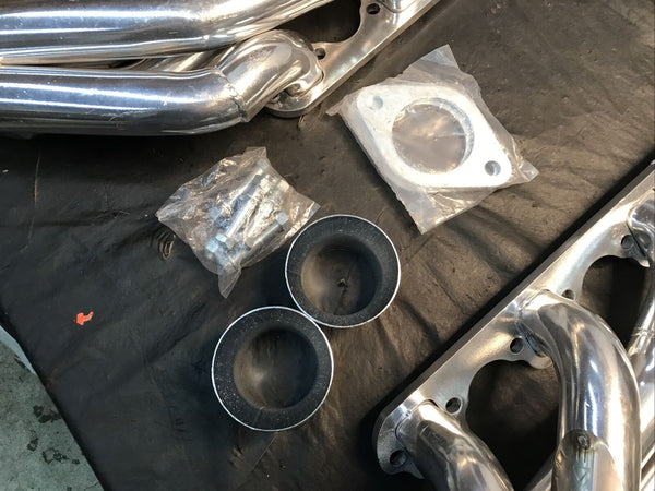 Scott Drake C5ZZ-9430-CC-SH Shorty Headers Silver Ceramic Coated 64-70 Mustang