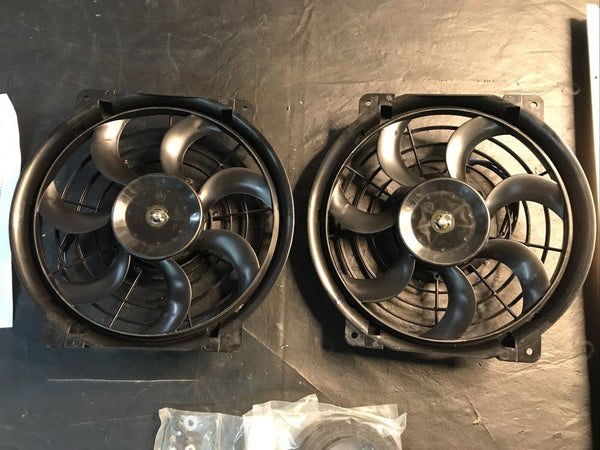 Flex-a-lite 53726D - Dual 10" S-blade Electric Fans with 26" Aluminum Shroud