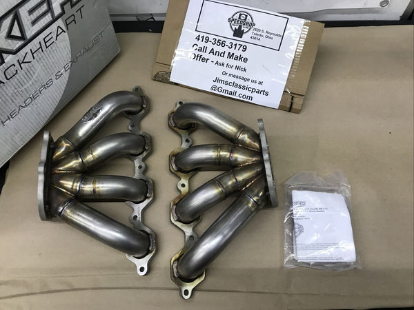 Hooker BlackHeart 70301306-RHKR Shorty  Headers Fits 2014-2019 Chevy Corvette C7