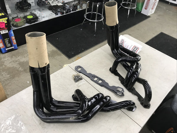 Schoenfeld Headers 198A - Schoenfeld S-10 Forward Exit Conversion Headers