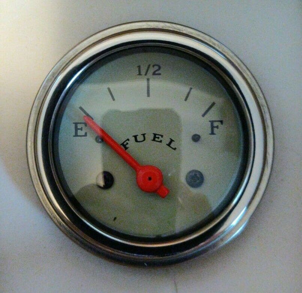 VEETHREE 267205 Fuel Pressure Gauge 2 1/16" Cream (GAUGE ONLY)