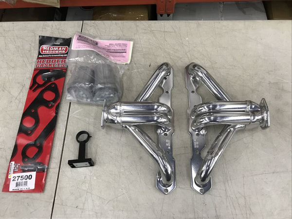 Hedman 68366 Block Huggers; 1-1/2" Tubes-HTC For Chevy SB 283-400