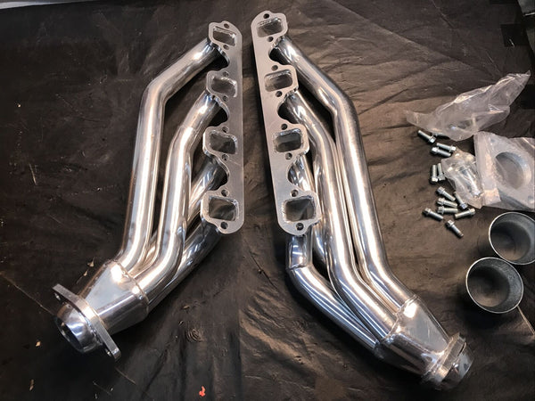 Scott Drake C5ZZ-9430-CC-SH Shorty Headers Silver Ceramic Coated 64-70 Mustang
