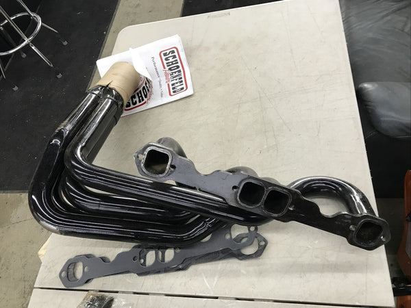 Schoenfeld Headers 198A - Schoenfeld S-10 Forward Exit Conversion Headers