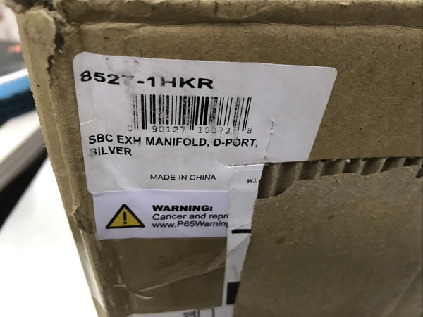 Hooker 8527-1HKR Exhaust Manifolds D-Port Small Block Chevy Silver Ceramic