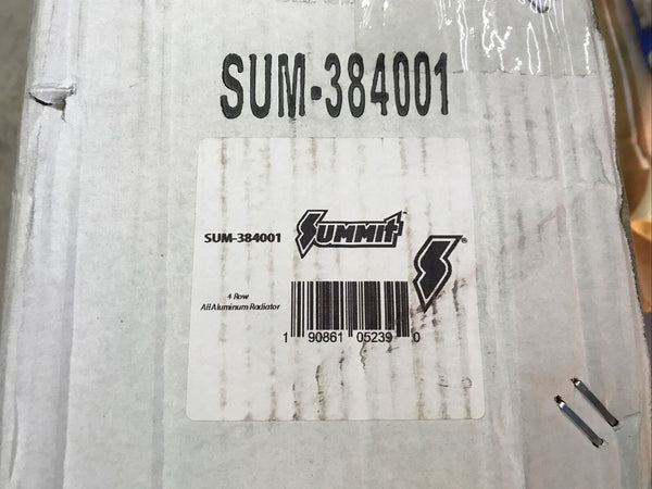 Aluminum Radiator SUM-384001 68-72 Chevelle & El Camino 4 Row core Auto