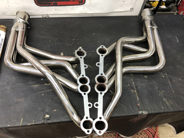 SUM-G9006-SS 1967-1991 Chevy Truck 350 SBC Full-Length 304 Stainless Headers