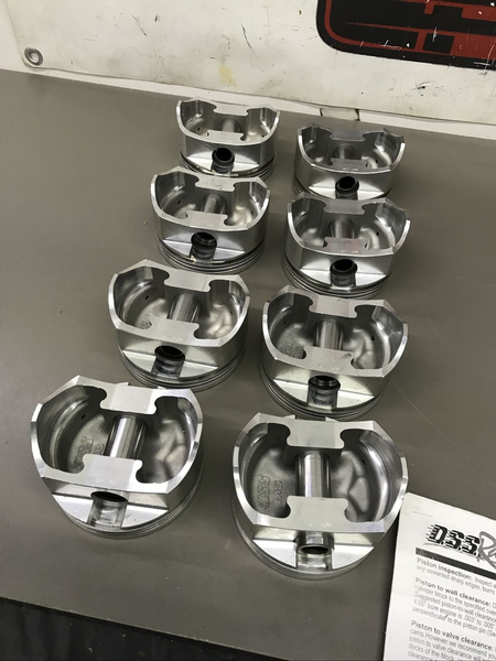 D.S.S. SX-Series Forged Pistons 8170SX-4155 SBC 400 STROKER