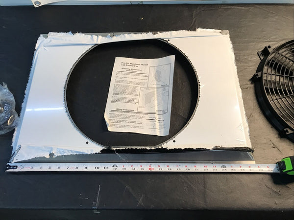 Flex-A-Lite 53628 Shroud 28" x 19 " x 4 " with 16" Electric Fan