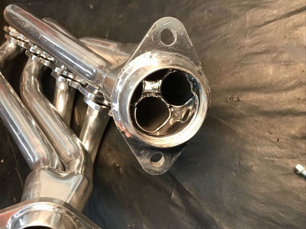 Scott Drake C5ZZ-9430-CC-SH Shorty Headers Silver Ceramic Coated 64-70 Mustang
