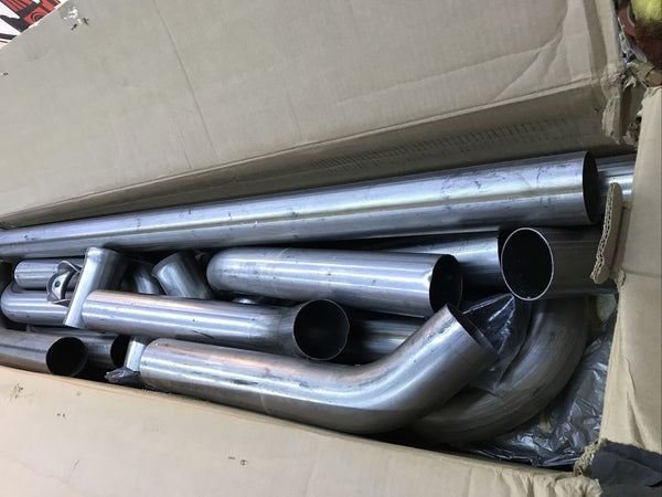 Magnaflow 10703 - Hot Rod Builder Stainless Exhaust System 3" Universal Pipes