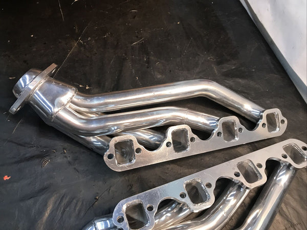 Scott Drake C5ZZ-9430-CC-SH Shorty Headers Silver Ceramic Coated 64-70 Mustang