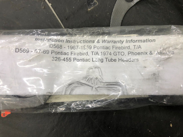 Doug's Headers D568-B Black Hi-Temp Coated Fits 1967-1969 Pontiac 326-455
