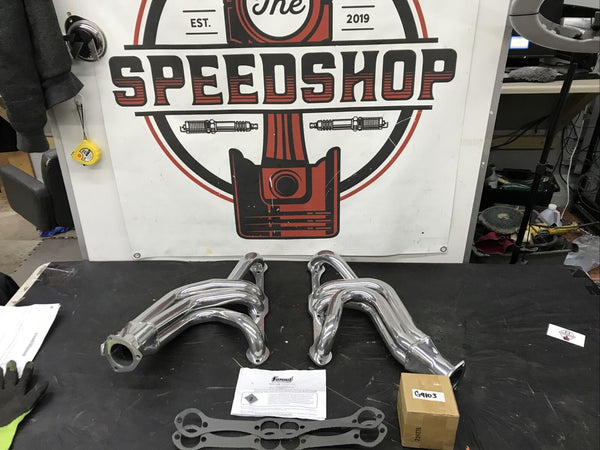 Summit Racing G9103 Ceramic Coated Headers Mid-Length 1955-57 Chevy SBC