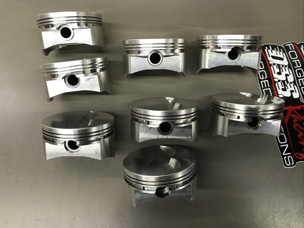 D.S.S. SX-Series Forged Pistons 8170SX-4155 SBC 400 STROKER