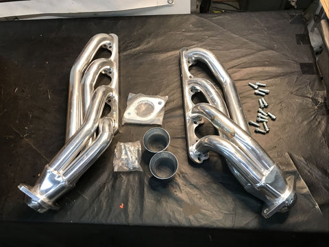 Scott Drake C5ZZ-9430-CC-SH Shorty Headers Silver Ceramic Coated 64-70 Mustang