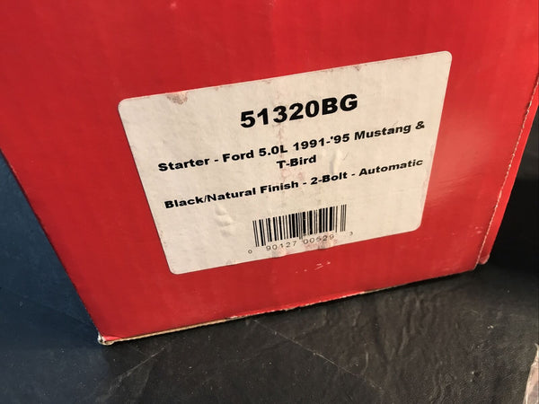 Mr Gasket 51320BG OE Style Starter 2-Bolt Black/Natural For 91-95 Mustang/T-Bird