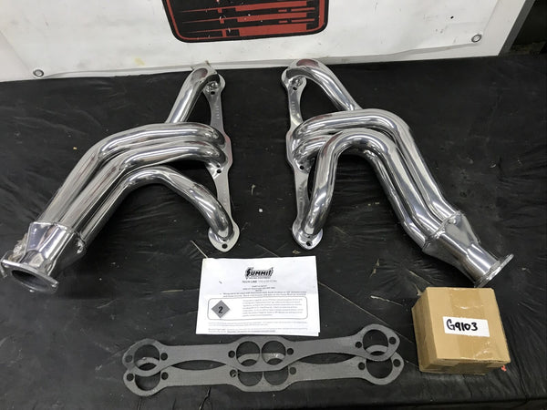 Summit Racing G9103 Ceramic Coated Headers Mid-Length 1955-57 Chevy SBC