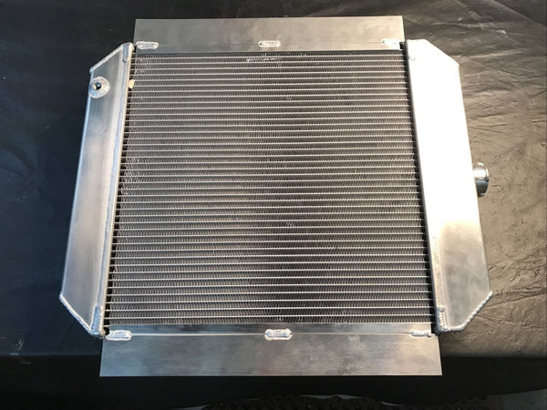 Be Cool 35100 Radiators Bone Yard Universal LS Swap Aluminum Downflow 22.75 x 24