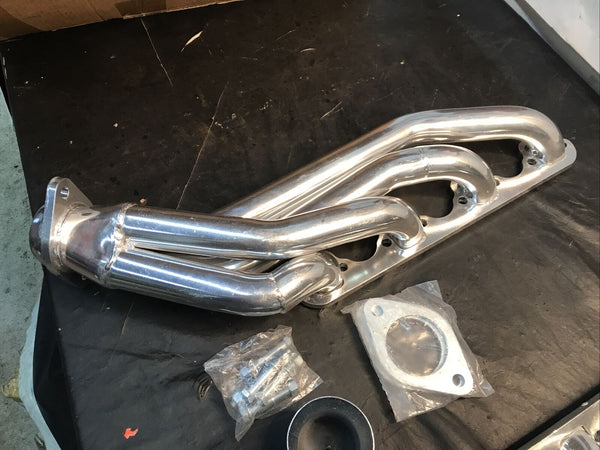 Scott Drake C5ZZ-9430-CC-SH Shorty Headers Silver Ceramic Coated 64-70 Mustang