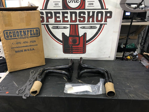 Schoenfeld 151 Chassis Headers Circle Track, 4-1 One-Piece, Steel, 1 5/8"