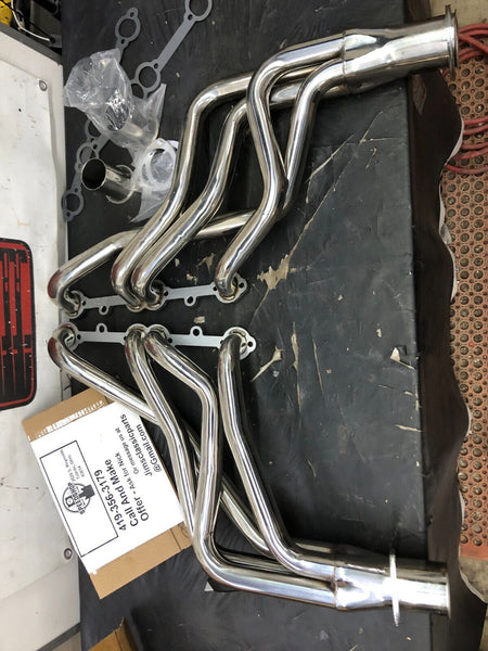 SUM-G9006-SS 1967-1991 Chevy Truck 350 SBC Full-Length 304 Stainless Headers