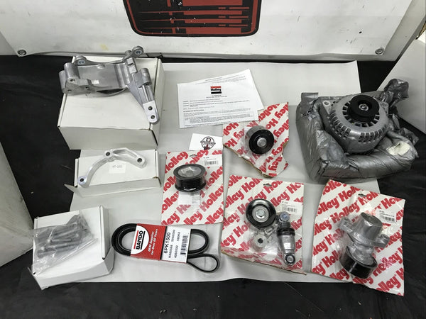 Holley Alternator Relocation Kit  Natural Finish LT4 Wet Sump 20-224
