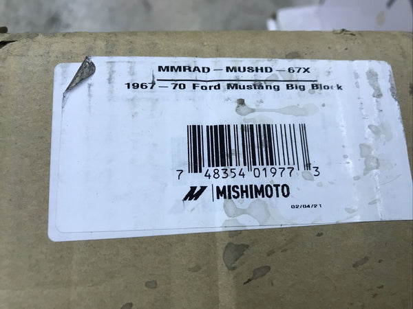 Mishimoto for 68-70 Mustang Big Block X-Line Aluminum Radiator MMRAD-MUSHD-67X